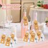 8 Set Heart Shaped Wine Stoppers Bulk Wedding Party Favors Love Design Beverage Bottle Stoppers With Sheer Bags, Labels