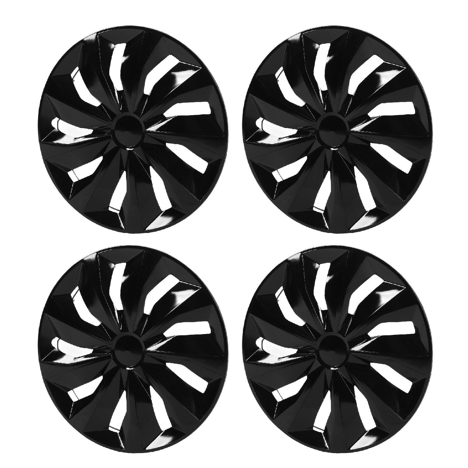 4Pcs Hub Cover 17 Inch Black
