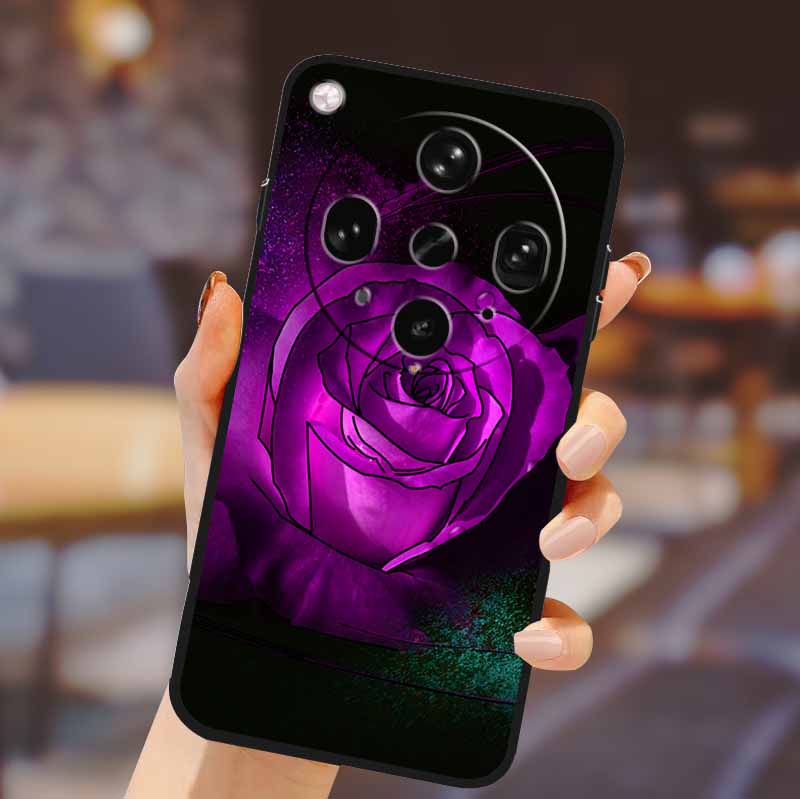 

3D Phone Case For OPPO Find X8 Ultra Back Shockproof Cover For OPPO Find X 8 FindX8 Pro Relief Flower Case Blossom Emboss Capa -OPPO Find X8