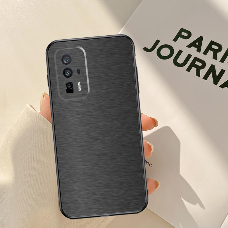Coque Acier Imprimé Texture Métal Brossé Pour Xiaomi 15T 14T 13T Pro 14 15 Ultra 17 Pro Max POCO F8 F7 F5 F6 X3 X5 X6 X7 Pro Coque