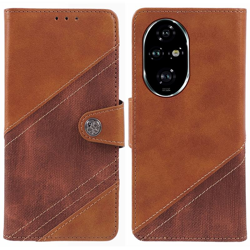 

For Honor 200 5G Case Crazy Horse Texture Leather Flip Phone Cover Brown