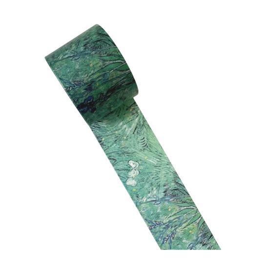 Scrapbooking Washi Tape Tape, Oil Painting Decorative Masking Artist Patterns Adhesive Flowing Pattern for DIY Crafts, Junk Journal, Gift Wrapping,