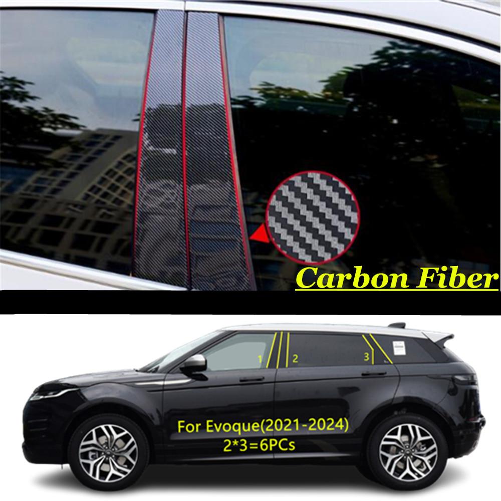Car TPU/Glossy Mirror Pillar Post Cover For Land Rover Range Rover Evoque 2012-2024 Door Trim Window Molding Sticker Accessories