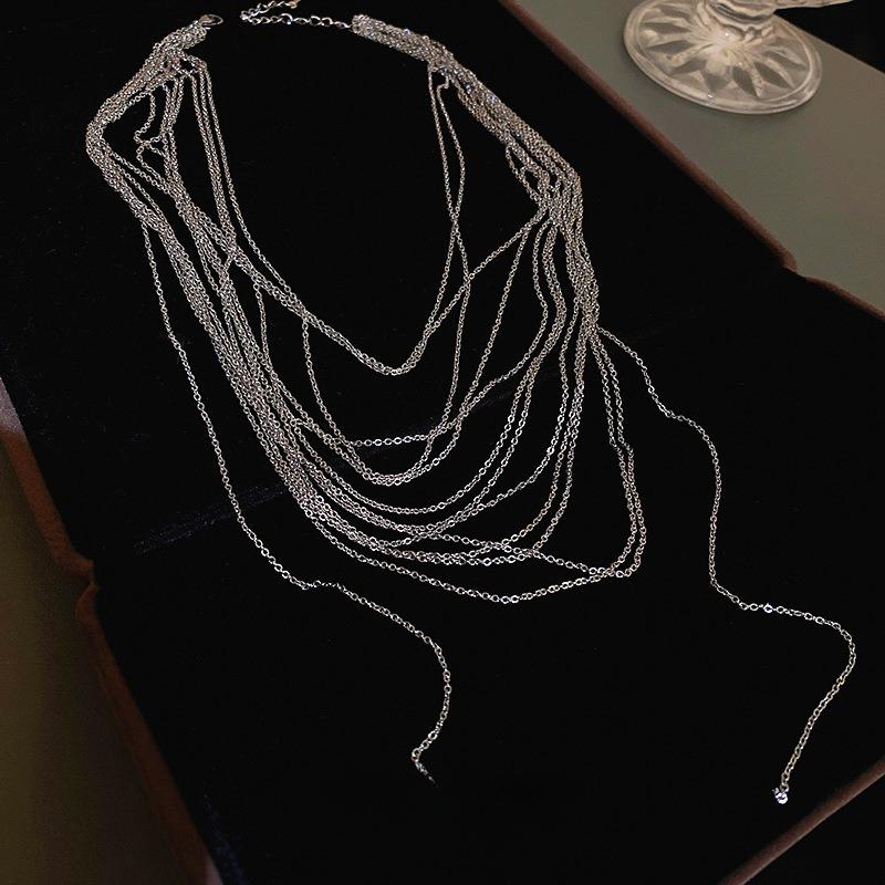 Vintage wielopoziomowy naszyjnik modne kobiety w stylach wielowarstwowe Chokers naszyjniki biżuteria akcesoria prezenty