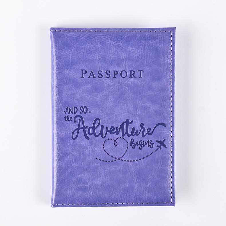 1 Stück Reisepass-Schutzhülle aus Pu-Leder, Dokumentenetui, Reisepass, Schutzhülle, Material, wasserdicht, für Frauen und Mädchen