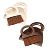 2Pcs/Set Cleaning Brush Set with Humanized Round Handle Portable Small Handheld Broom Dustpan Set Home Cleaning Accessories