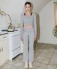 Yuhili Modal Knit Flare Pants / Melange