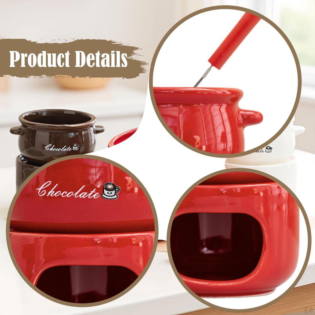 Tazza per Fonduta al Cioccolato Accessori Ceramica Elettrodomestici da Cucina Multifunzione per Caramelle