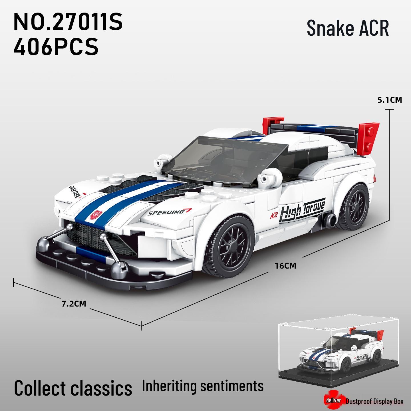 Yuxing King Educational Sports Car Building Blocks Model - Toy Car for Boys, Assembly Kit Birthday Gift 27011s.