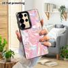 Phone Case: 2D Flat Samsung Galaxy A34 A35 M05 M06 S20 S22 S21 FE Plus 5G Protective Case, Couples Style, Pink Butterfly, Christmas and Halloween Gift