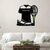 Tennis Metal Wall Art Personalized Family Name Sign House Number Indoor Outdoor Decor Living Room Office Custom