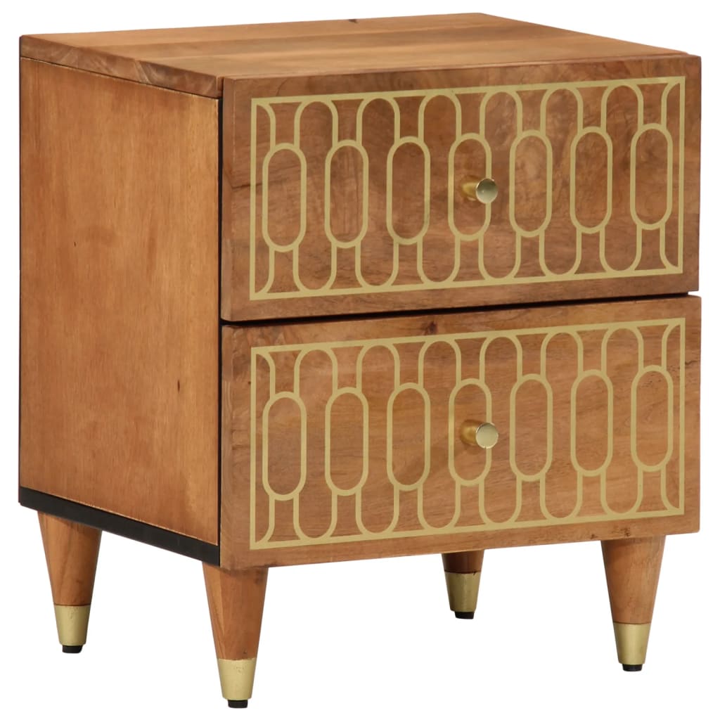 Nightstand 40 x 33 x 46 cm Solid Mango Wood