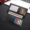 Men's Wallet Long Multi-Card Wallet Card Bag Men's Blue Simple Ultra-thin Soft Leather Large Banknote Wallet