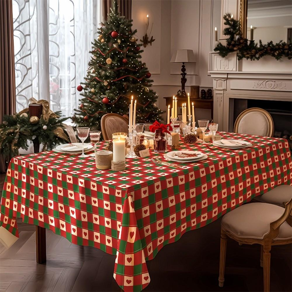 100*140cm Christmas Decorative Table Cover Thickened Tablecloth  New Year Party Supplies