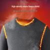 2025 Men's Extra Thick Mulberry Silk & Wool Fleece-Lined Warm Underwear Set for Autumn/Winter