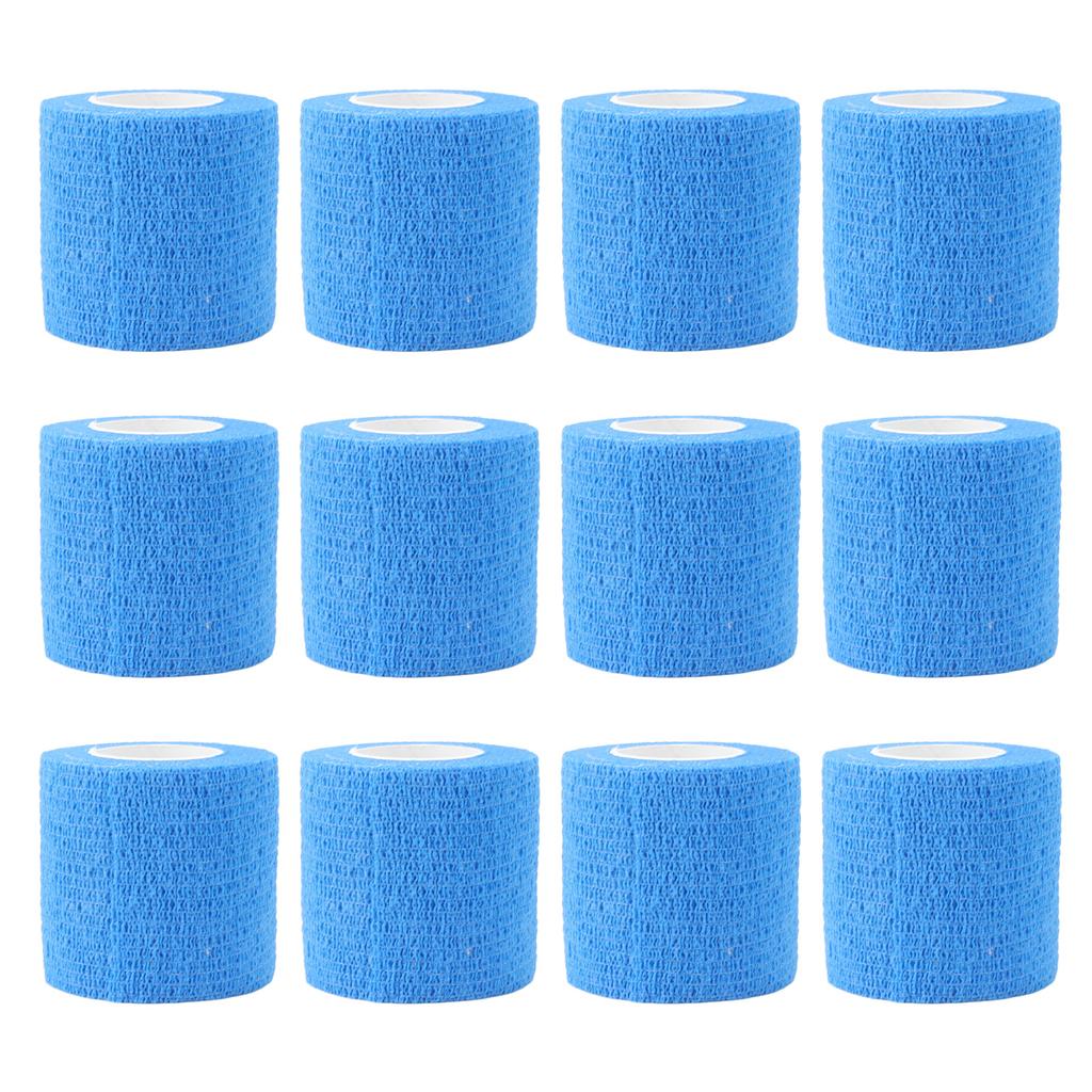 12 Pack 4.5M Animal Elastic Bandage Self Adhesive Cow Hoof Repairing Bandage Non Woven Polyester Waterproof for