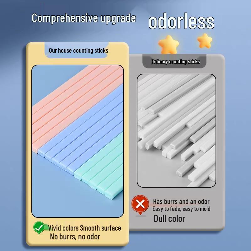 500 Colorful Counting Sticks for Math - Perfect for Elementary Abacus Teaching Aids