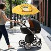 Adjustable Baby Stroller Umbrella 360 Degree with Clamp Sunscreen Umbrella Rainproof UV Protection Infant Stroller Cover Park