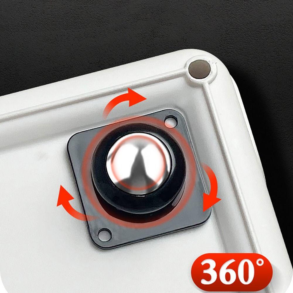 4Pcs/Set 360° Rotation Self-adhesive Universal Caster Strong Carrying Force Steel Ball Furniture Wheels Moving Accessories