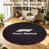 Round Rug Custom NameF1 Pattern Non Slip Carpet Home Floor Decor