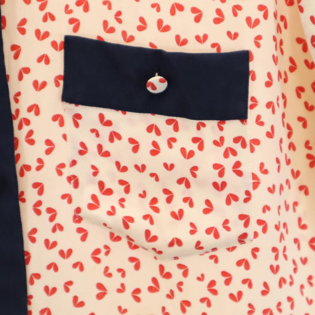 Louis Vuitton Made In Italy Overall Handle Short Sleeve Blouse 34 Ivory Women Used