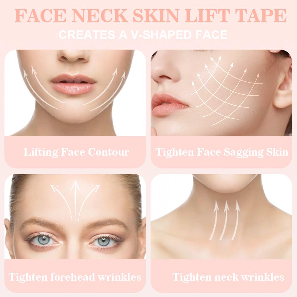 40Pcs V Lift Face Sticker Invisible Makeup Adhesive Lift Face Tape Slim Patch Breathable Sticker Lifting Tighten Chin