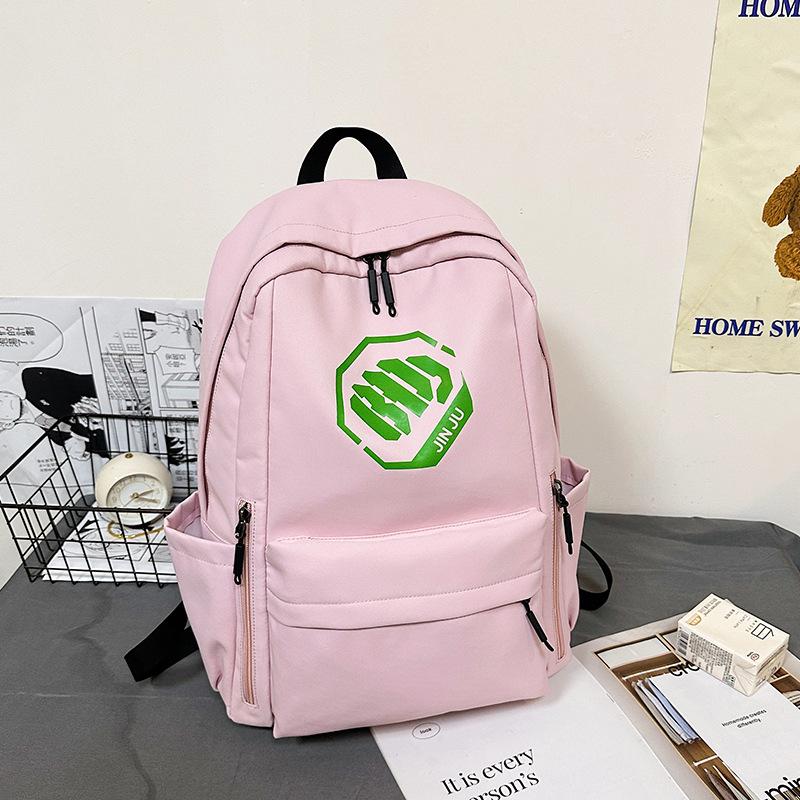 New trendy large-capacity backpack tooling color matching couple backpack Hong Kong junior and high school student schoolbag
