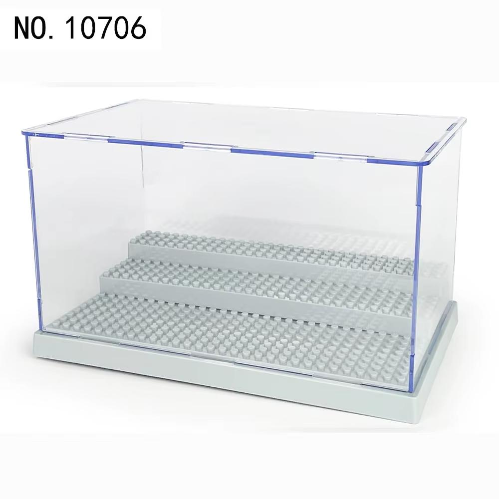 Dustproof Acrylic Display Container Box Dustproof Clear Case for Building Block Collections & Toy Models