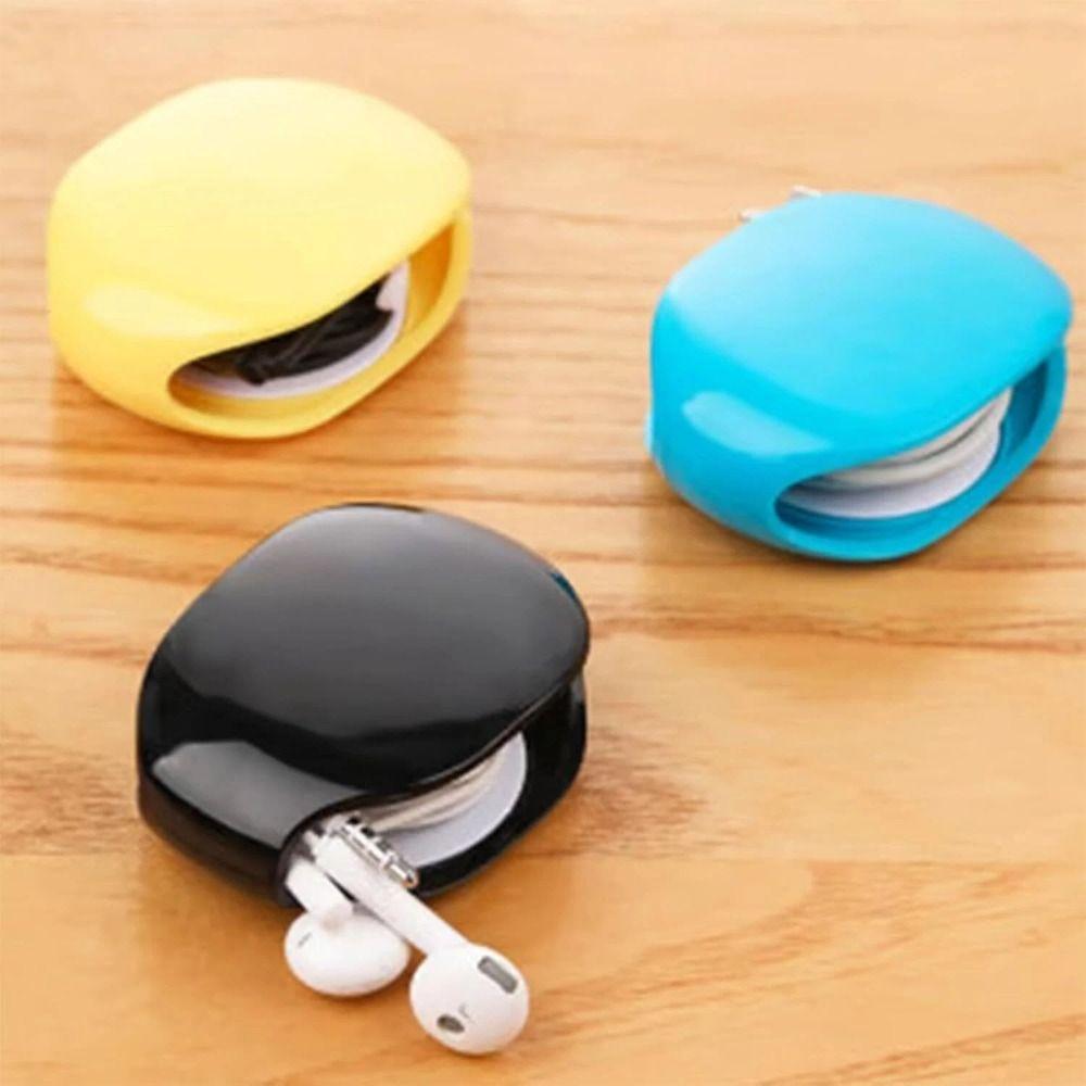 Desktop Organiser Retractable Cord Organizer Earphone Wrap Cable Holder Earphone