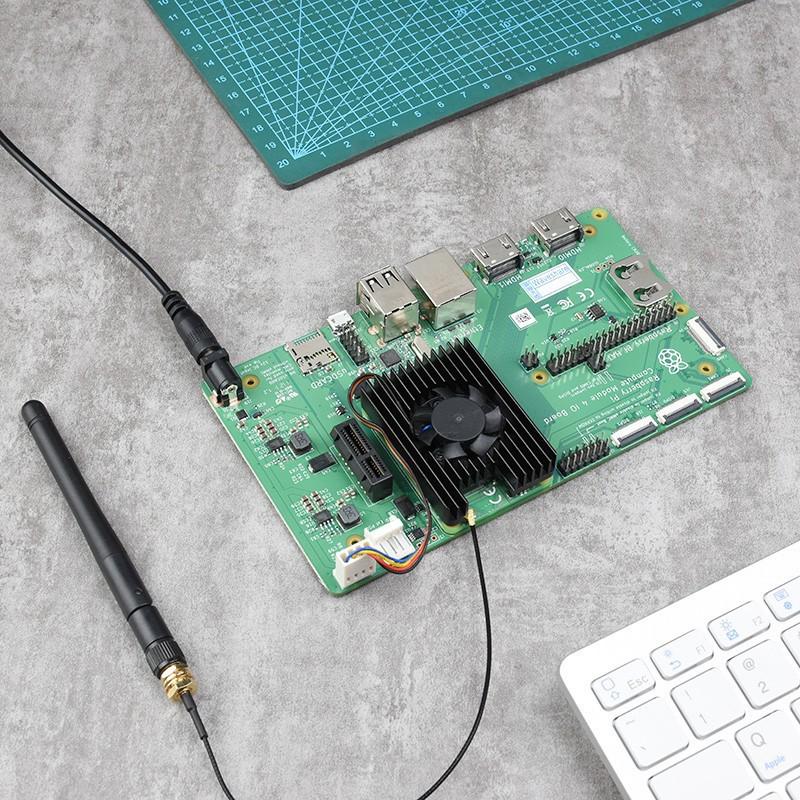Raspberry Pi CM4 Aluminum Alloy Fan Heatsink with PWM Control and Thermal Paste