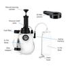4 Port Manual Brake Fluid Changer with Waste Oil Pot Adapter Wrench 3L Automotive Brake Oil Replacement Tool Pressure Pumping