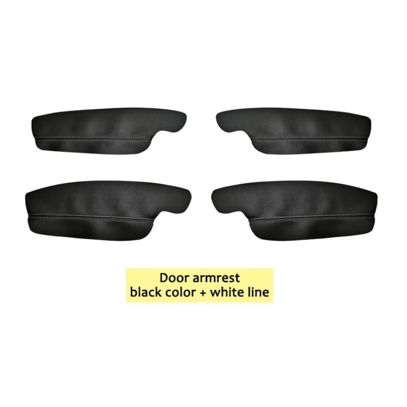 For Volkswagen Golf 6 Microfiber Front / Rear Door Panels Armrest Leather Cover Protective Trim  car interior