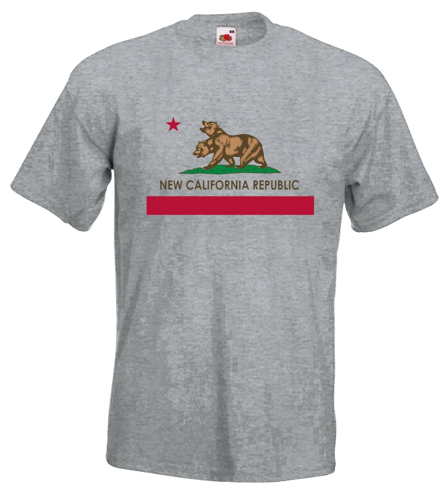 

Youth Designz Men s T-Shirt New California Republic Logo Print USA Cali Saying 4XL