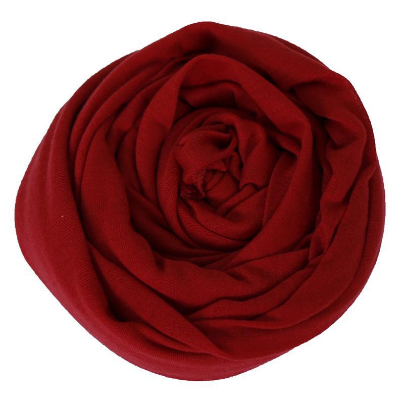 Solid Color Mercerized Cotton Women's Scarf - Spring/Summer, High-Quality, Elastic, Breathable, Indian-Style, Sweat-Wicking, BS82