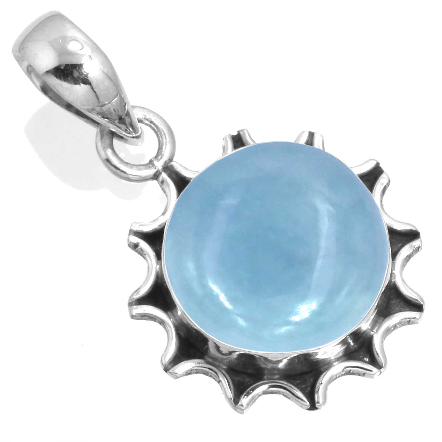 

Кулон из стерлингового серебра 925 пробы для женщин, с драгоценным камнем, ручной работы, подарок на годовщину, амазонит, ангелит, голубой опал, ботсванский агат, мохавский азурит, хризоколла