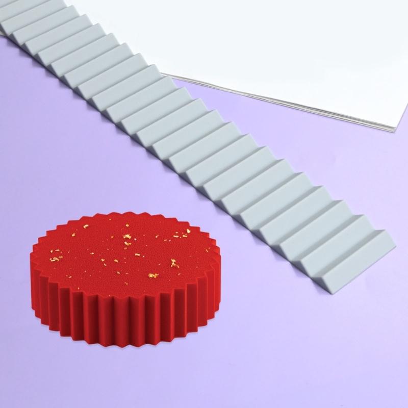 Elegant Lace Pattern Molds Cake Border Decorations Kitchen Bakings Tool Fondants Moulds Silicone Texture for Baking