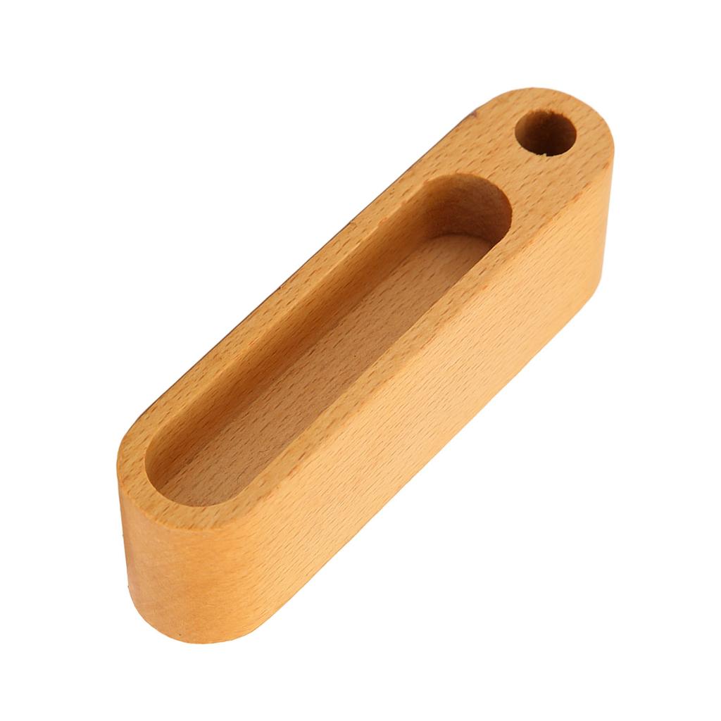 Fa Asztali Névjegykártyatartó Tolllyukkal Elegáns Parfüm Minta Kijelző Állvány Szépségszalonhoz