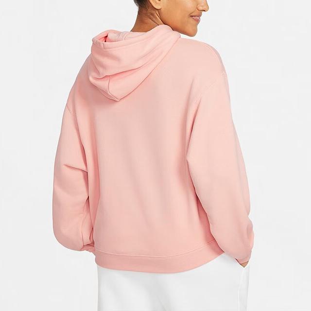 Nike Solid Color Logo Embroidered Casual Sports Hoodie Women hoodies Pink CK8448-800