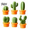 Magnetic Note Holders Mini 3D Cloud Refrigerator Magnet, Balloon Potted Cactus Fridge Magnet Set Decorative for Whiteboard Locker Door