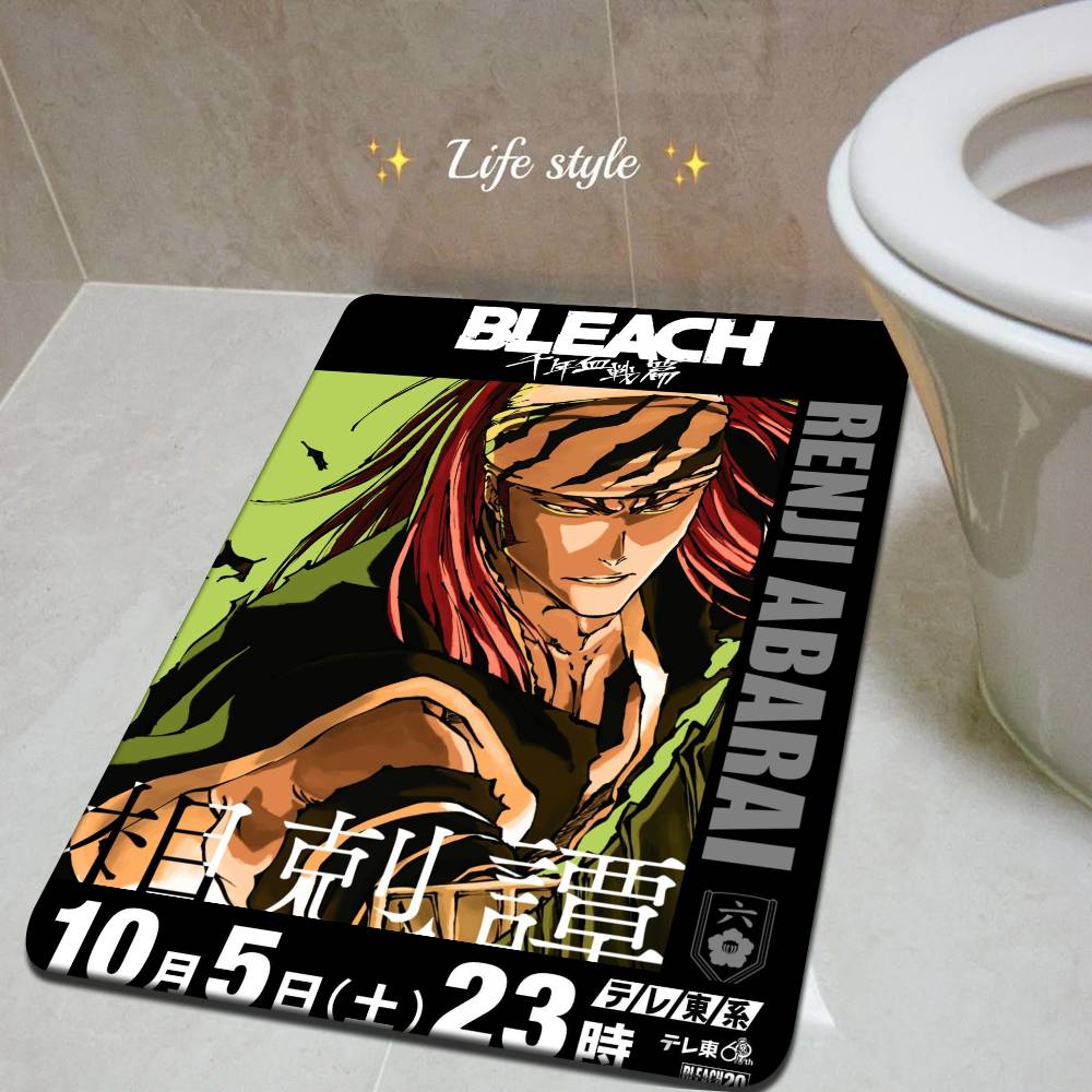 1PC Anime Figure Bleach Bathroom Mat Kids Room Bedroom Decoration Balcony Anti-Slip Doormat Living Room Welcome Rug