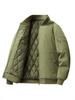 Men's Autumn/Winter Thick Cotton Jacket with Fashionable Baseball Collar - Casual American Workwear, Windproof, Warm Outerwear