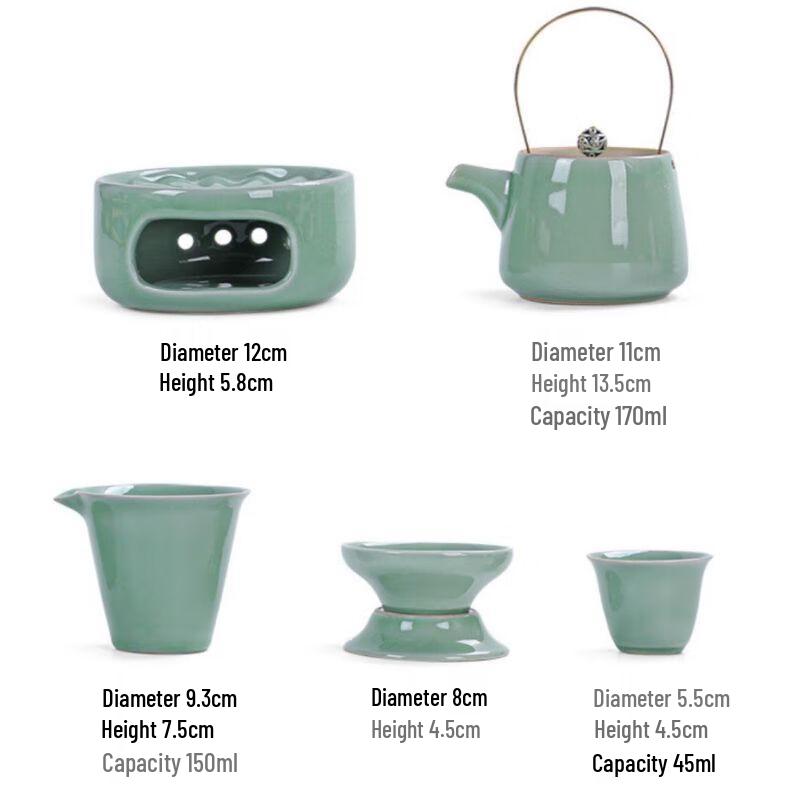 Qianxing Ge Kiln Ceramic Tea Set