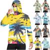Camiseta Casual con Capucha de Manga Larga para Hombre con Protección Solar