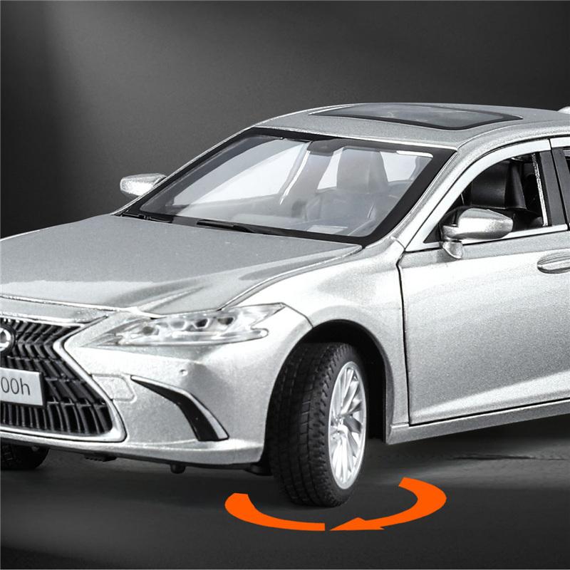 1/24 Lexus ES300h Alloy Car Model Diecasts Metal Luxy Vehicles Car Model High Simulation Sound and Light Collection Childrens Toy Gift