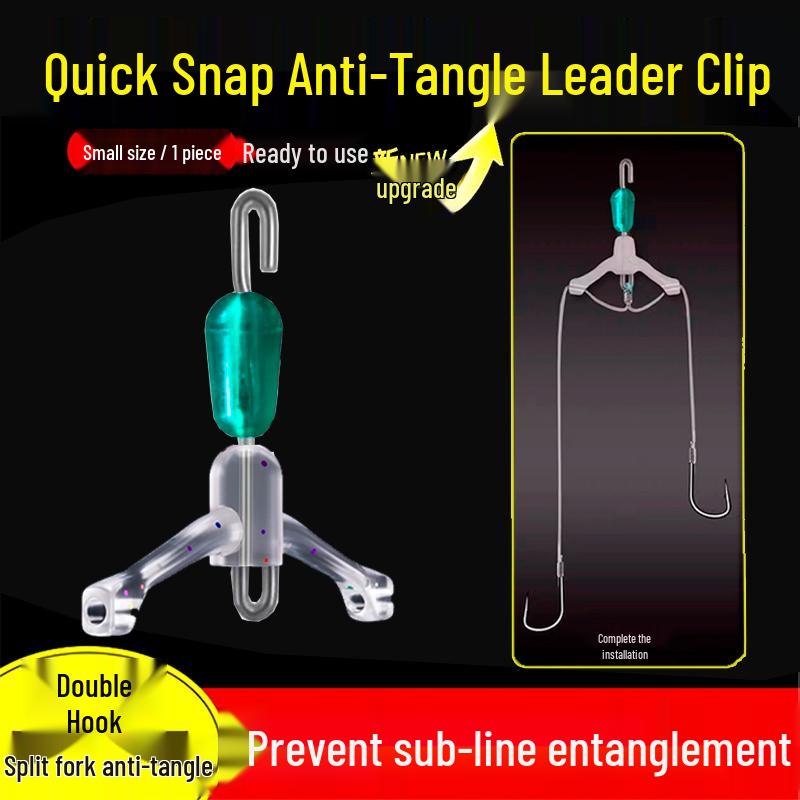 Improved Anti-Tangle Quick-Release Silicone Swivel Leader Connector