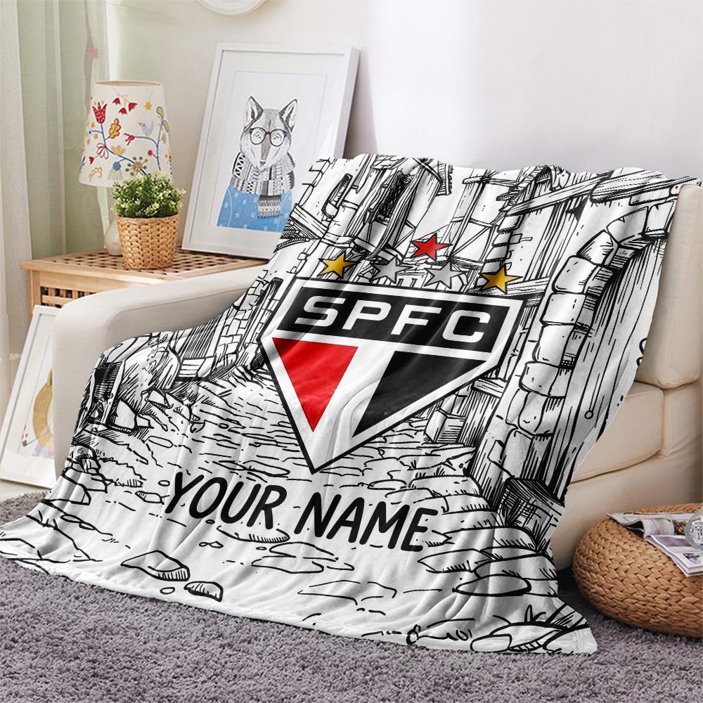 Custom Name SPFC Flannel Blanket, High quality Comfortable for All Seasons, Home Decor, Warmth and Comfort