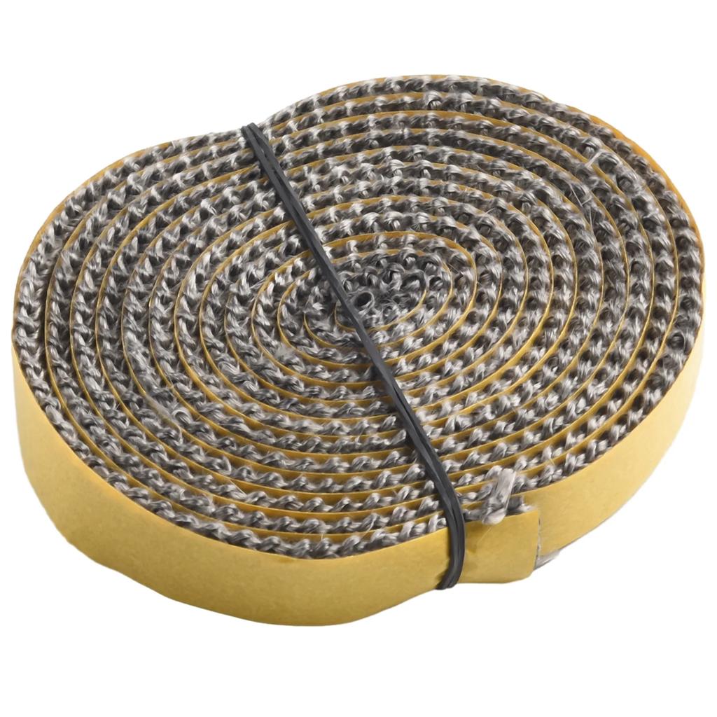 Black Woodburning Stoves Replacement Gasket Rope Black Fiberglass Fireplace Door Sealing Tape 10/15mm Width 2m Length