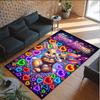 Valentine Love Theme Crystal Velvet Rug Personalized Custom Name Text Soft Floor Mat Home Decor