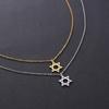 Minimalist Stainless Steel Star of David Necklace for Women