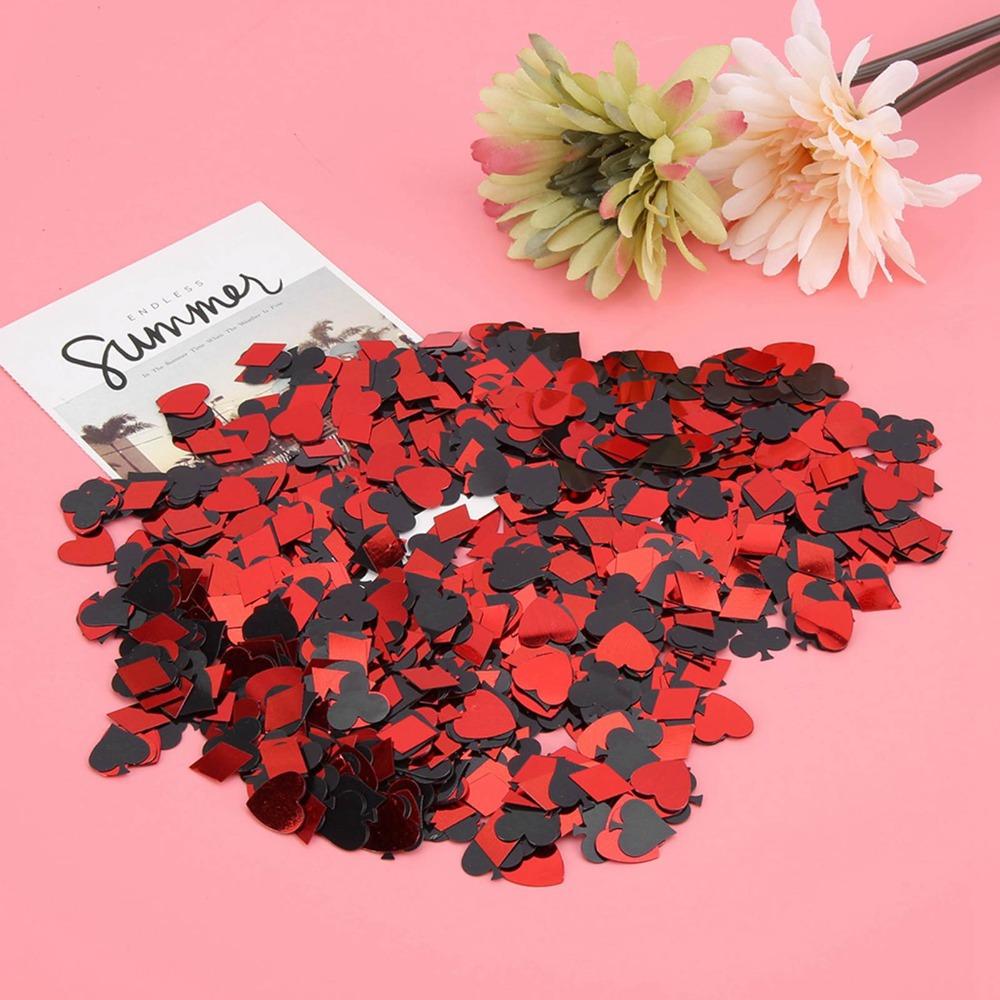 60g Black Red Color Sequins 60g Weight Party Decorations Party Decorations Confetti Club Party